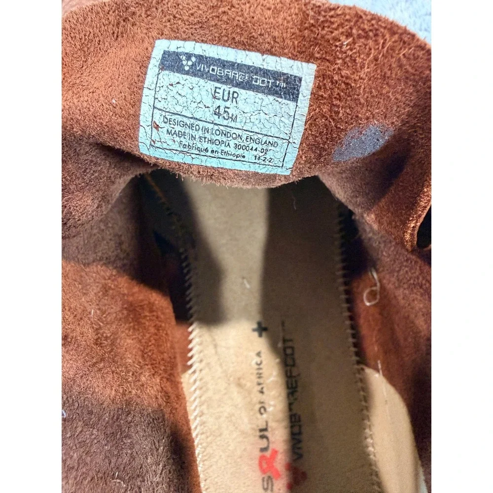 Vivobarefoot Mens Soul Of Africa Gobi II Leather Barefoot Chukka Boots Brown 45